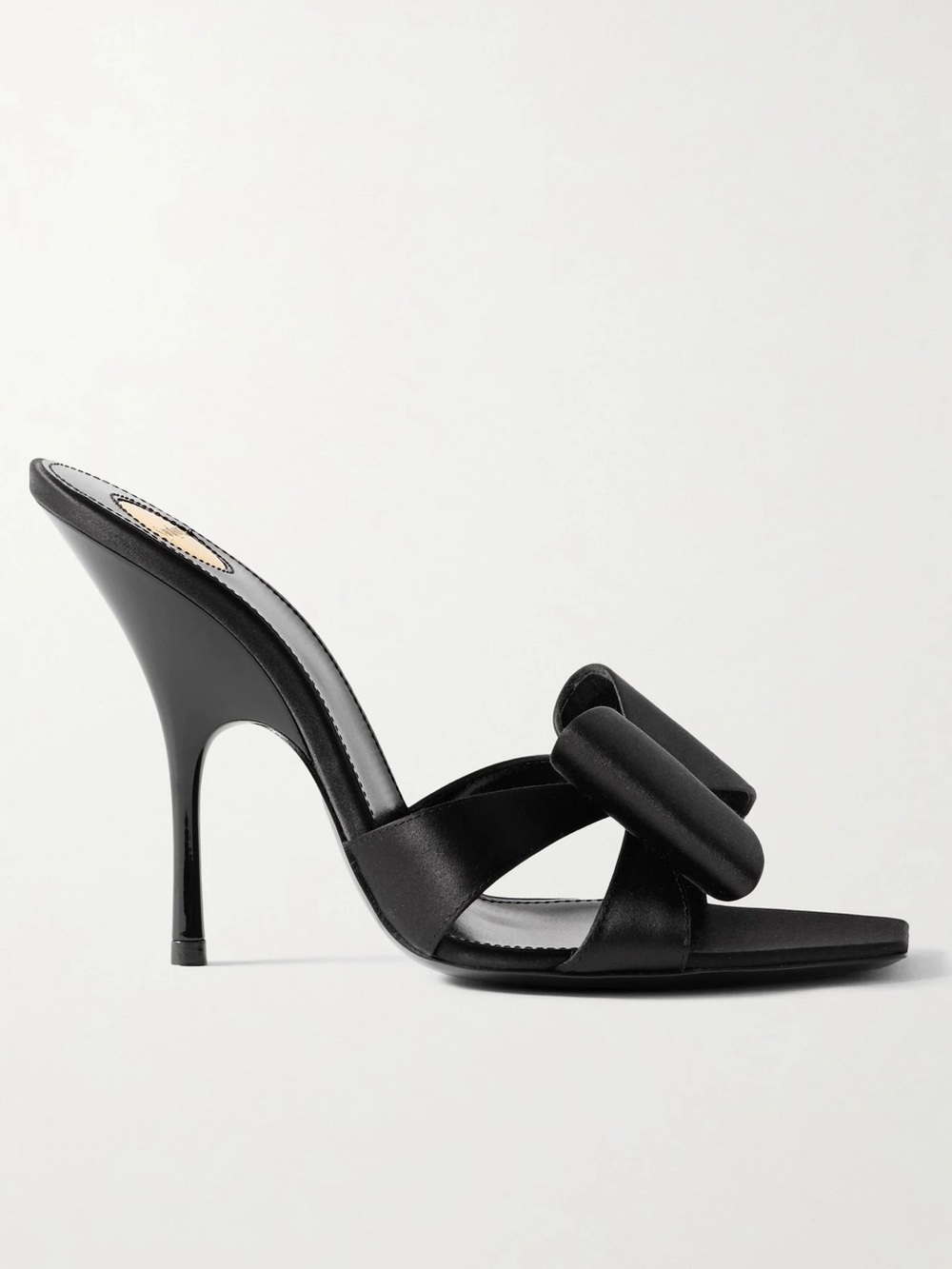NWT Saint Laurent Tuxedo Satin Sandals EU38/US8-9 $1,100